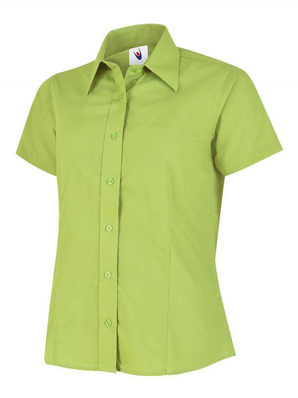 Epic Label Chemises Uneek Clothing UC712 Ladies Poplin Half Sleeve Shirt Femme