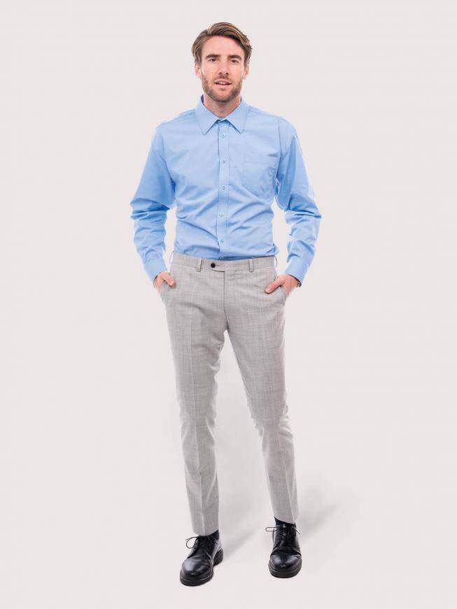 Epic Label Chemises Uneek Clothing UC713 Men's Long Sleeve Poplin Shirt Mixte