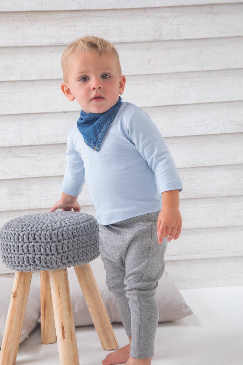 Epic Label Foulards Bébé Rocks Denim Bandana Bib Babybugz BZ55