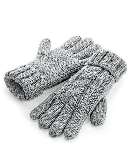 Epic Label Gants Beechfield B497 Gants En Laine Mélangée Torsadée