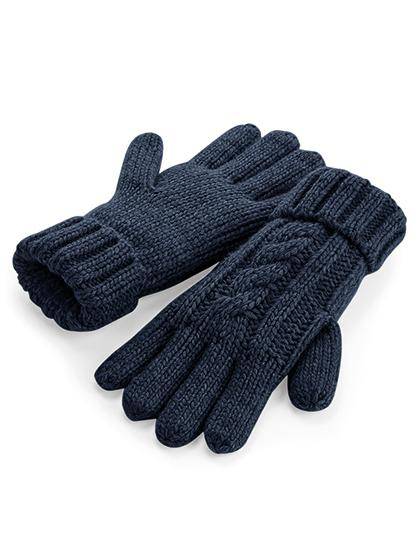 Epic Label Gants Beechfield B497 Gants En Laine Mélangée Torsadée