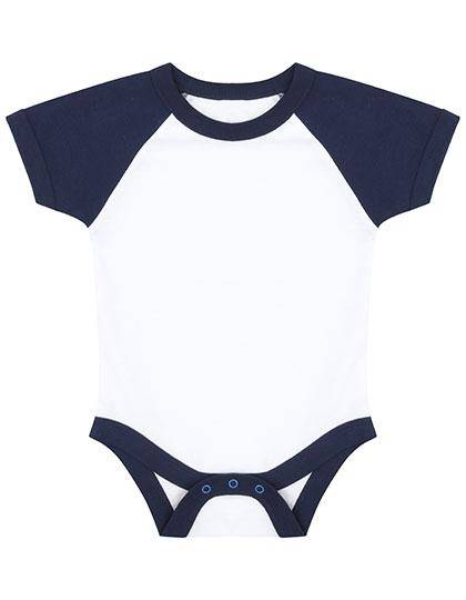 Epic Label Grenouillères bébés Larkwood Lw502 Essential Short Sleeved Baseball Bodysuit