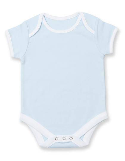 Epic Label Grenouillères bébés Lot de 3 x Larkwood LW051 Contrast Baby Bodysuit