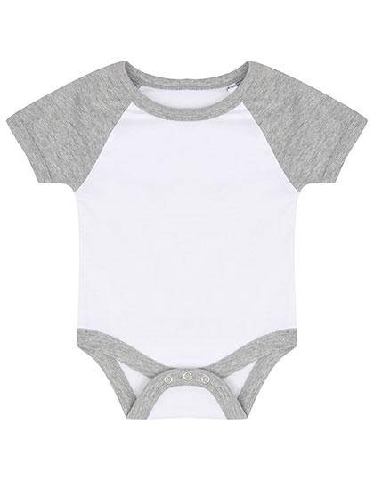 Epic Label Grenouillères bébés Lot de 3 x Larkwood LW502 Essential Short Sleeved Baseball Bodysuit