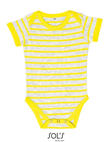 Epic Label Grenouillères bébés Sol´S L01401 Body À Rayures Pour Bébé Miles
