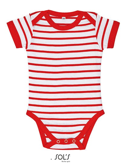 Epic Label Grenouillères bébés Sol´S L01401 Body À Rayures Pour Bébé Miles
