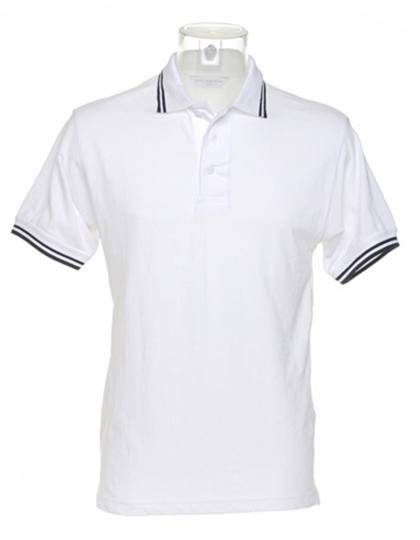 Epic Label Polos Kustom Kit Kk409 Classic Fit Tipped Collar Polo
