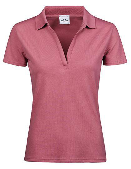 Epic Label Polos Tee Jays 1409 Pour Femmes Luxury Stretch V-Neck Polo-1