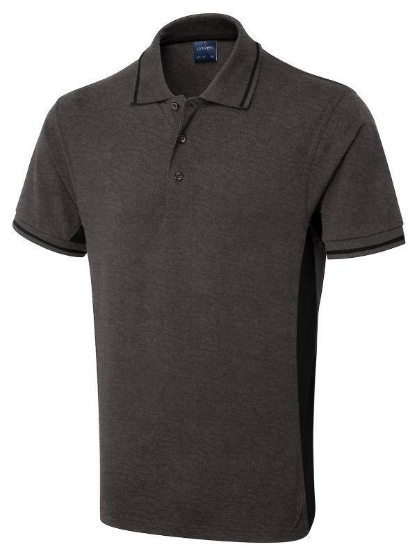 Epic Label Polos Uneek Clothing UC117 Two Tone Polo Shirt Mixte