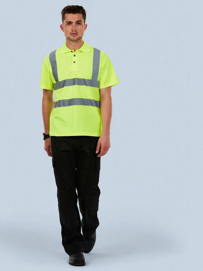 Epic Label Polos Uneek Clothing UC805 Hi-Viz Polo Shirt Mixte