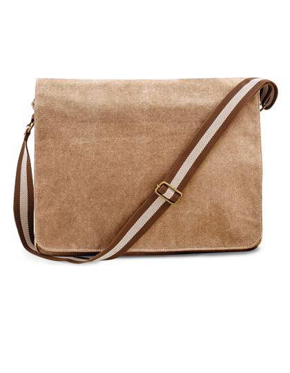 Epic Label Sacs Quadra QD610 Sac Courrier Vintage En Toile