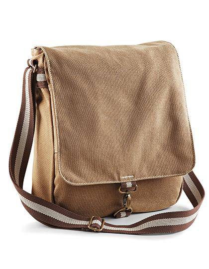 Epic Label Sacs Quadra QD611 Sac Messager Vintage En Toile