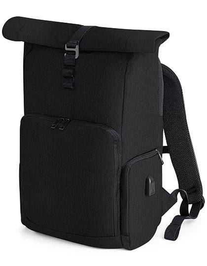 Epic Label Sacs Quadra QD995 Sac À Dos Avec Rabat Enroulable Et Chargeur Q-Tech