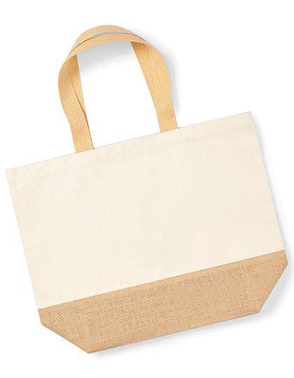 Epic Label Sacs Westford Mill WM452 Sac Fourre-Tout En Toile Avec Base En Jute XL 38x44x18