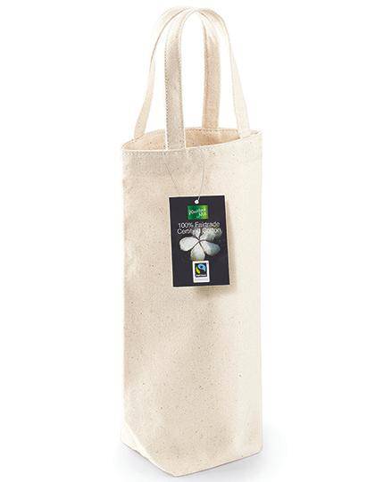 Epic Label Sacs Westford Mill WM620 Sac Bouteille En Coton Commerce Équitable 8x27x8cm