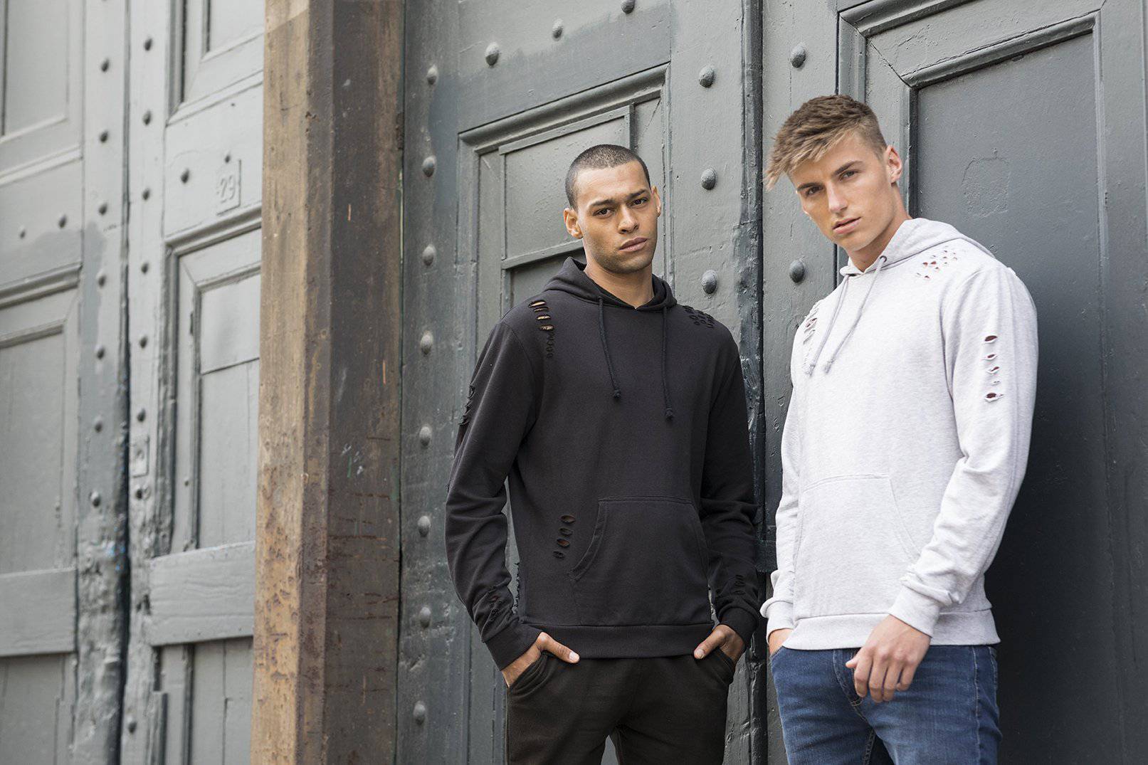 Epic Label Sweat-shirts All We Do Is Just Hoods Jh019 Sweat À Capuche En Détresse Pour Homme