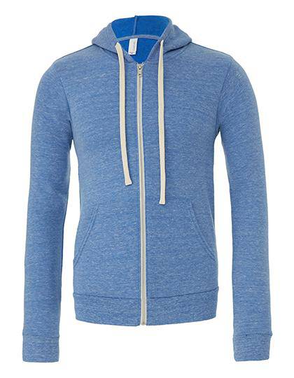 Epic Label Sweat-shirts Canvas 3909 Sweat À Capuche Zippé Mixte Triblend Sponge Fleece