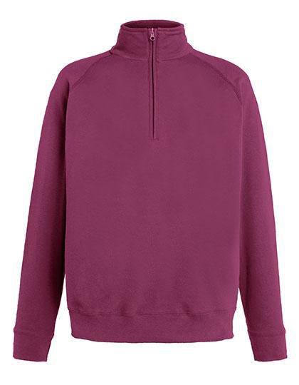 Epic Label Sweat-shirts Fruit Of The Loom 621580 Lightweight Zip Neck Sweat