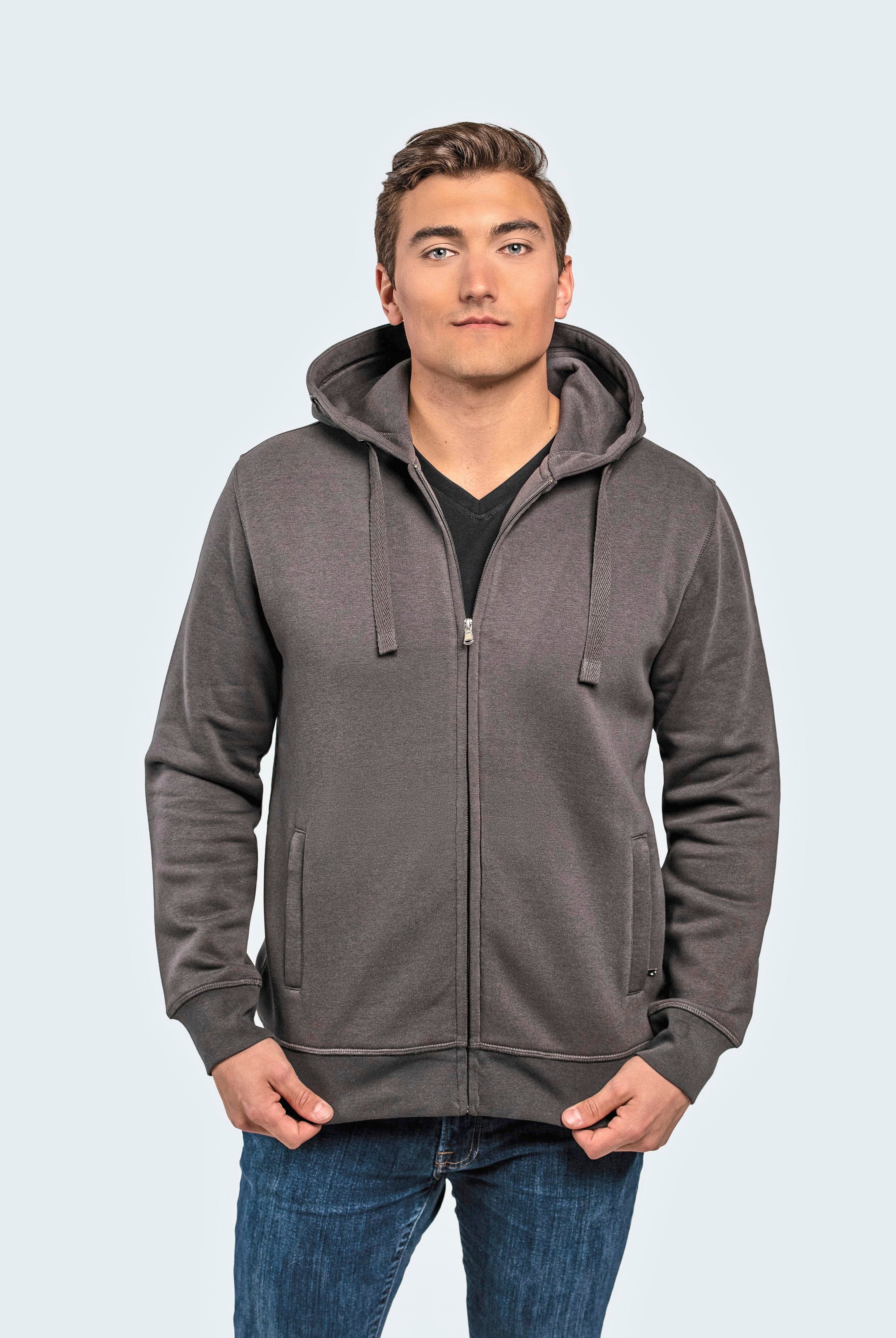 Epic Label Sweat-shirts Hrm Hrm707 Veste À Capuche Premium Pour Homme Recyclé