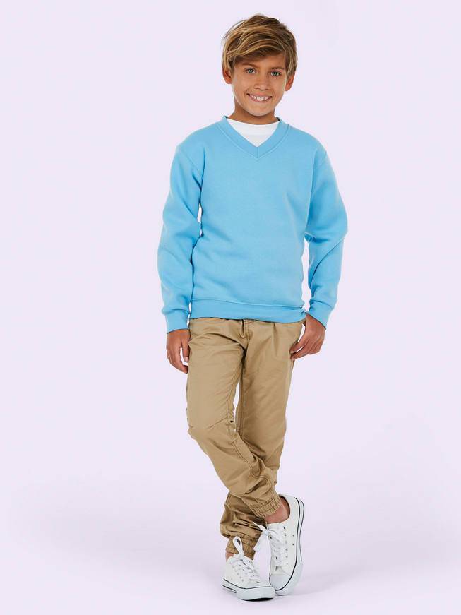 Epic Label Sweat-shirts Uneek Clothing UC206 Childrens V Neck Sweatshirt Enfant
