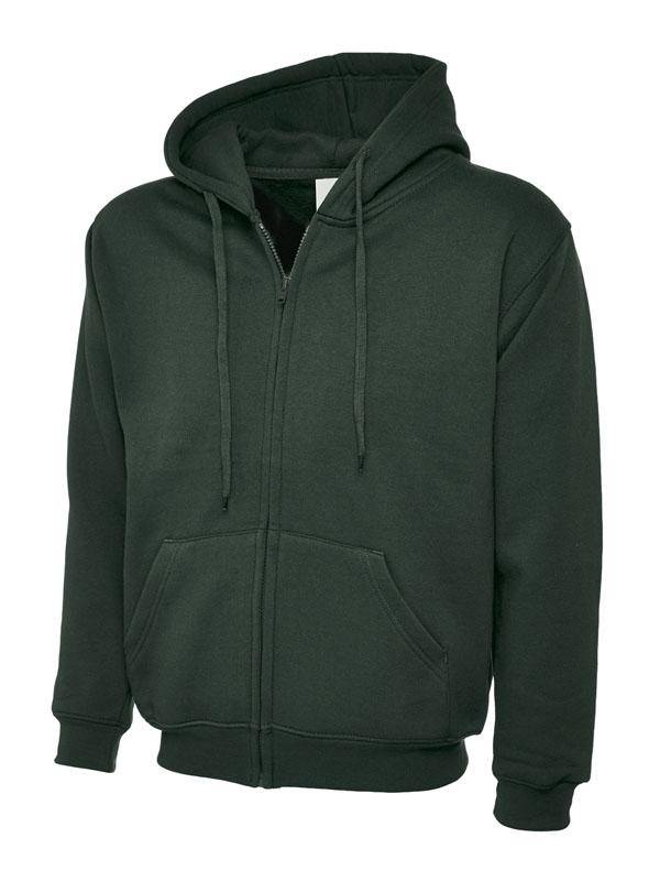 Epic Label Sweat-shirts Uneek Clothing UC504 Adults Classic Full Zip Hooded Sweatshirt Mixte