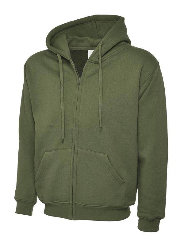 Epic Label Sweat-shirts Uneek Clothing UC504 Adults Classic Full Zip Hooded Sweatshirt Mixte
