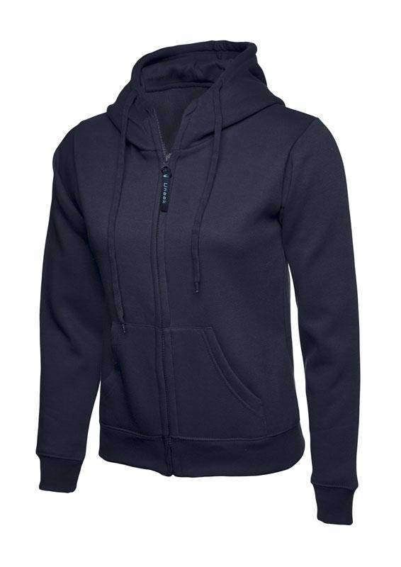 Epic Label Sweat-shirts Uneek Clothing UC505 Ladies Classic Full Zip Hooded Sweatshirt Femme