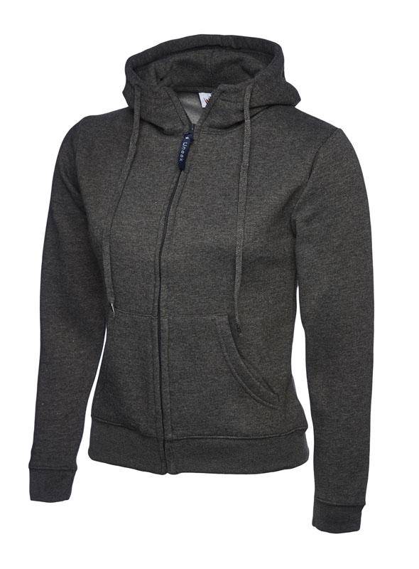Epic Label Sweat-shirts Uneek Clothing UC505 Ladies Classic Full Zip Hooded Sweatshirt Femme