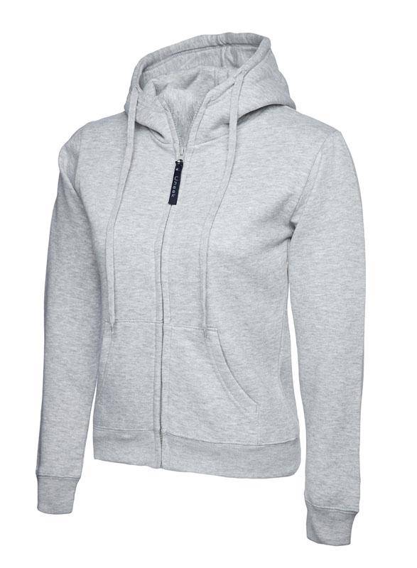 Epic Label Sweat-shirts Uneek Clothing UC505 Ladies Classic Full Zip Hooded Sweatshirt Femme