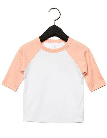 Epic Label T-shirts Canvas 3200T T-Shirt De Baseball À Manches Pour Tout-Petits