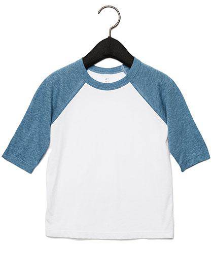 Epic Label T-shirts Canvas 3200T T-Shirt De Baseball À Manches Pour Tout-Petits