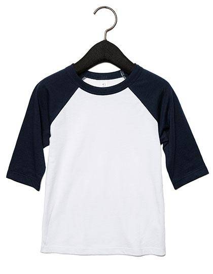 Epic Label T-shirts Canvas 3200T T-Shirt De Baseball À Manches Pour Tout-Petits