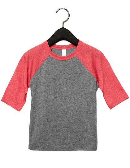 Epic Label T-shirts Canvas 3200T T-Shirt De Baseball À Manches Pour Tout-Petits
