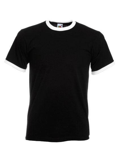 Epic Label T-shirts Lot de 3 Fruit of the Loom 61-168-0 Ringer Tee Pour Homme