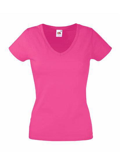 Epic Label T-shirts Lot de 3 Fruit of the Loom 61-398-0 Ladies Valueweight V Neck T Pour Femme
