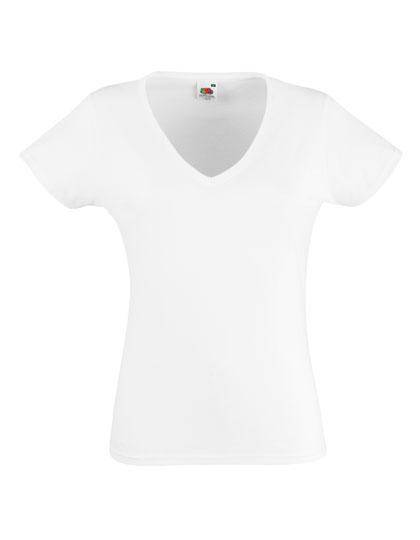Epic Label T-shirts Lot de 3 Fruit of the Loom 61-398-0 Ladies Valueweight V Neck T Pour Femme