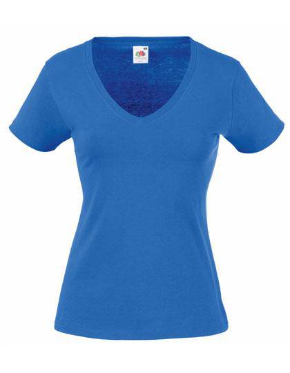 Epic Label T-shirts Lot de 3 Fruit of the Loom 61-398-0 Ladies Valueweight V Neck T Pour Femme