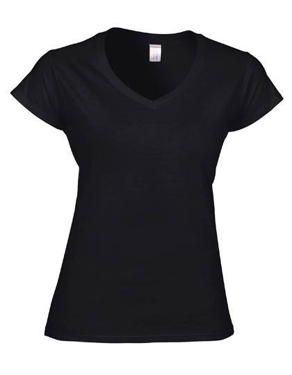 Epic Label T-shirts Lot de 3 Gildan 64V00L Softstyle Ladies` V-Neck T-Shirt Pour Femme