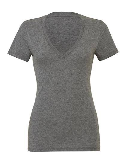 Epic Label T-shirts Lot de 3 T shirts Vierge Bella 8435 Women`s Triblend Deep V-Neck T-Shirt