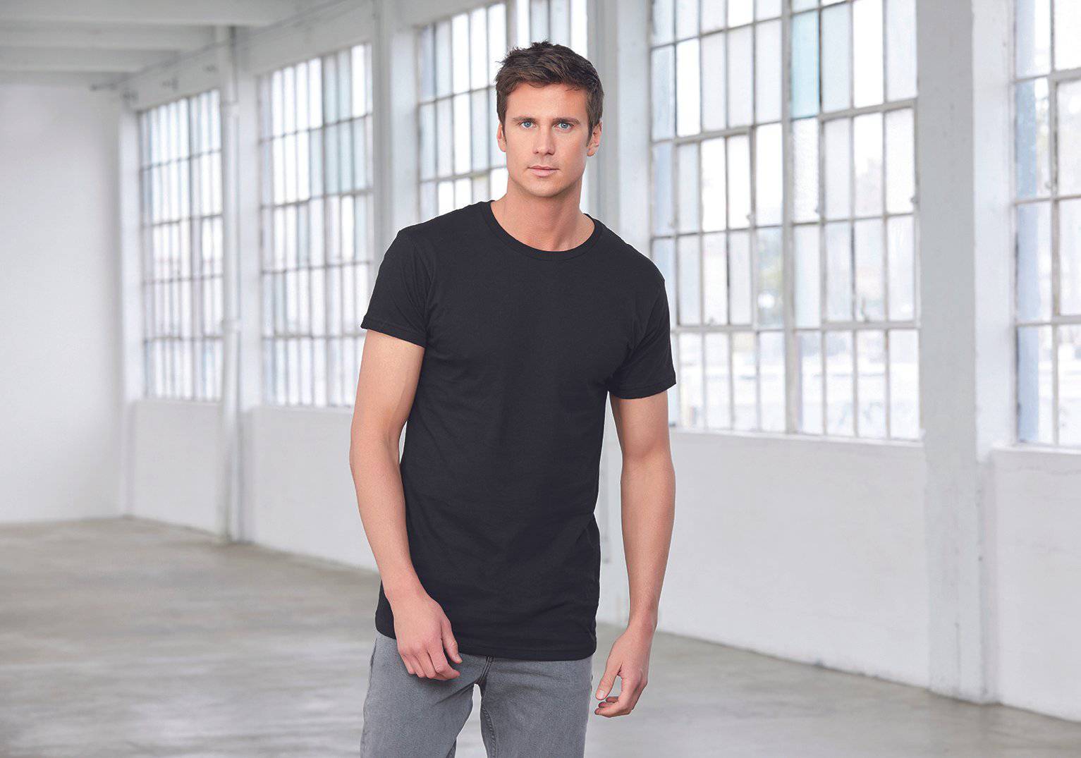Epic Label T-shirts Lot de 3 T shirts Vierge Canvas 3006 Men`s Long Body Urban Tee