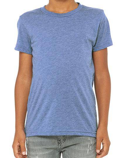 Epic Label T-shirts Lot de 3 T shirts Vierge Canvas 3413Y Youth Triblend Jersey Short Sleeve Tee