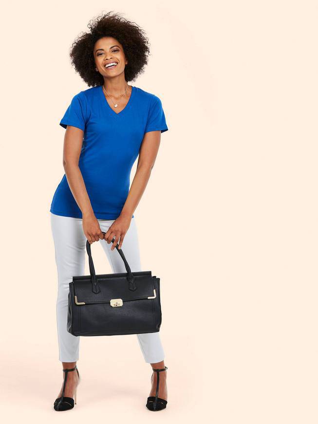 Epic Label T-shirts Lot de 3 T shirts Vierge Uneek Clothing UC319 Ladies Classic V Neck T Shirt Mixte