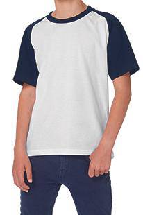 Epic Label T-shirts Lot de 5 B&C TK350 T-Shirt Base-Ball / Kids Pour Enfant