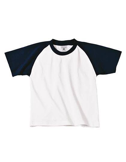 Epic Label T-shirts Lot de 5 B&C TK350 T-Shirt Base-Ball / Kids Pour Enfant