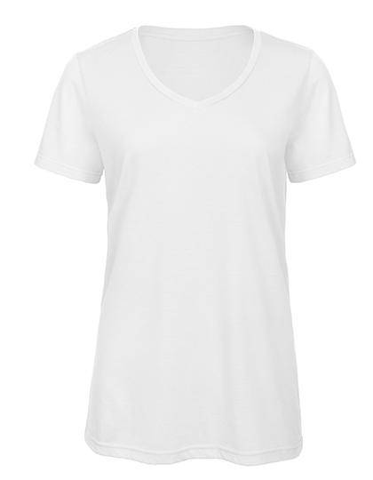 Epic Label T-shirts Lot de 5 B&C TW058 V-Neck Triblend T-Shirt /Women Pour Femme