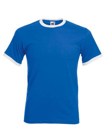 Epic Label T-shirts Lot de 5 Fruit of the Loom 61-168-0 Ringer Tee Pour Homme