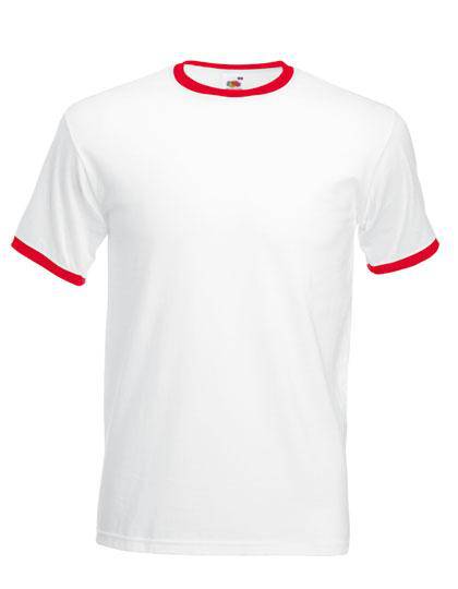 Epic Label T-shirts Lot de 5 Fruit of the Loom 61-168-0 Ringer Tee Pour Homme