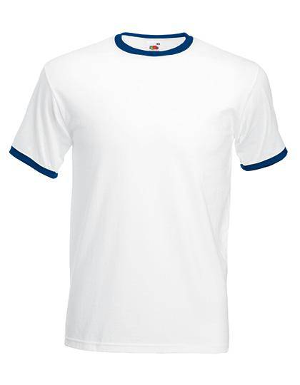 Epic Label T-shirts Lot de 5 Fruit of the Loom 61-168-0 Ringer Tee Pour Homme