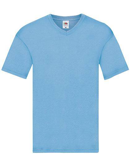 Epic Label T-shirts Lot de 5 Fruit of the Loom 61-426-0 Original V-Neck T Pour Homme