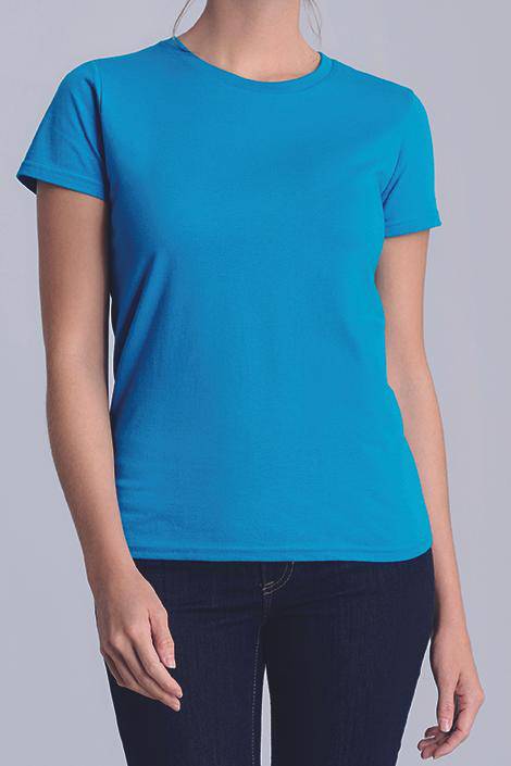 Epic Label T-shirts Lot de 5 Gildan 4100L Premium Cotton Ladies` T-Shirt Pour Femme